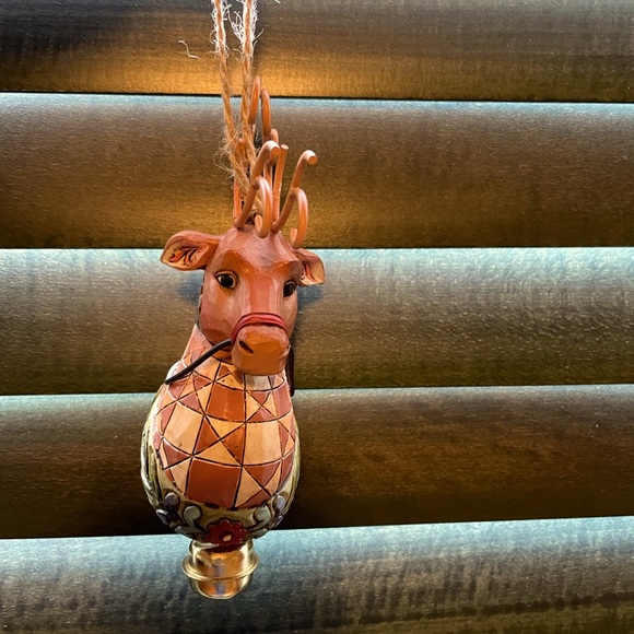 Jim Shore reindeer ornament. - Picture 1 of 6